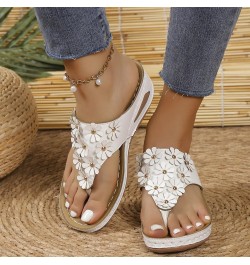 Sandals Women Rubber Flip Flop Womens Indoor Outdoor Slippers Sandals For Women Sandalias Sandals For Women S L-white $13.49 ...