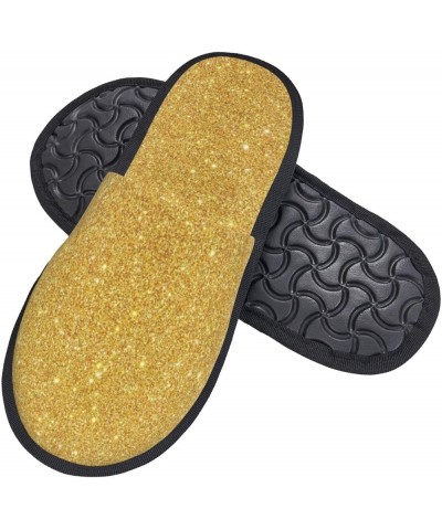 Purple Glitter Print Women'S Cozy Life No Slip Slippers Accessory- Gold Shiny $12.91 Slippers