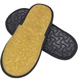 Purple Glitter Print Women'S Cozy Life No Slip Slippers Accessory- Gold Shiny $12.91 Slippers