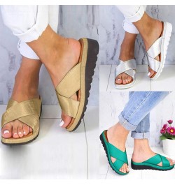 Sandals for Women Platform Gibobby Women's 2019 New Comfy Shoe Summer Beach Travel Shoes Fashion Sandal Ladies Shoes Z5-green...