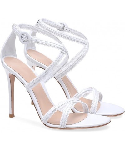 High Heels Cross Strap Super Heel Sandals Banquet Shoes Fashion Women's Shoes-White||43 43 White $36.45 Sandals