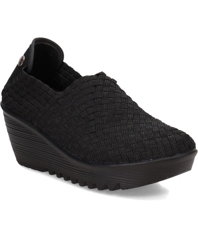 Women's, Gem Slip-on Wedge Shoe Black $25.26 Pumps