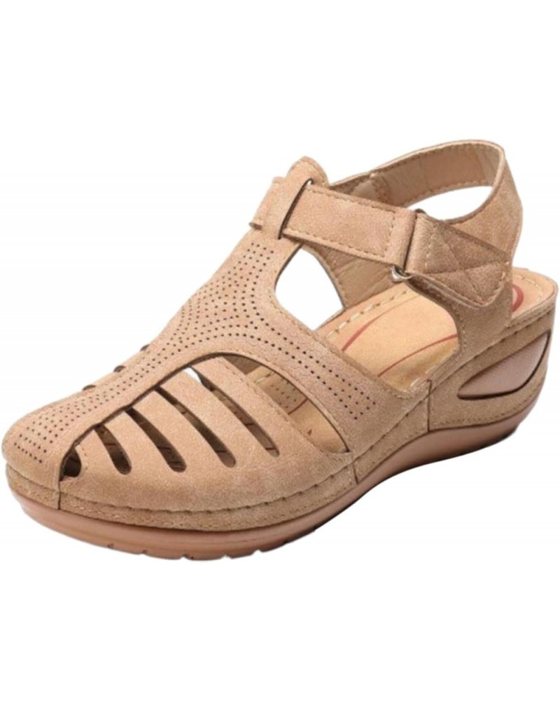 Comfy Women's Sandals Orthopedic Sandals Or Women Womens Brown Sandals Sandals with Arch Support for Women Mens Walking Sanda...