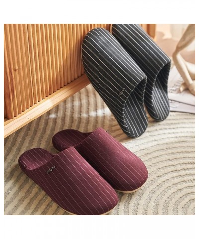 Winter Slippers for Women Indoor，Lightweight Linen Slippers， Unisex Men's and Women's Memory Foam Slippers ， Non-Slip Shoes L...