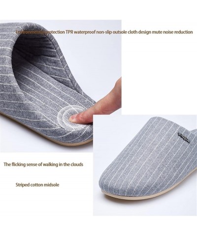 Winter Slippers for Women Indoor，Lightweight Linen Slippers， Unisex Men's and Women's Memory Foam Slippers ， Non-Slip Shoes L...