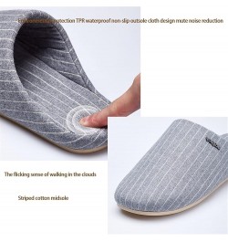 Winter Slippers for Women Indoor，Lightweight Linen Slippers， Unisex Men's and Women's Memory Foam Slippers ， Non-Slip Shoes L...