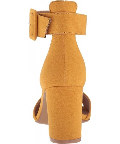 Women's Heeled Sandal Yellow Suede $28.84 Sandals