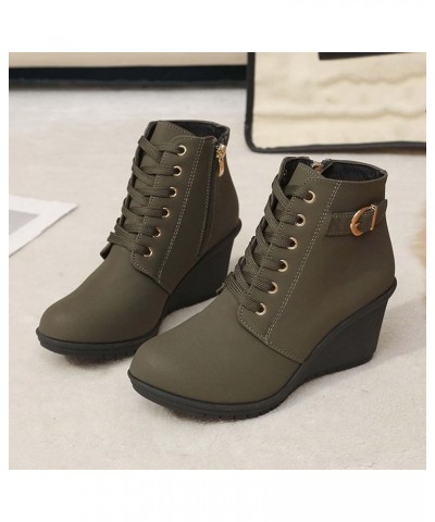 Womens Chelsea Ankle Boots Dressy Casual Chunky Block Low Heel Vintage Booties Fall Winter Side Zip Heeled Boots K-green $44....