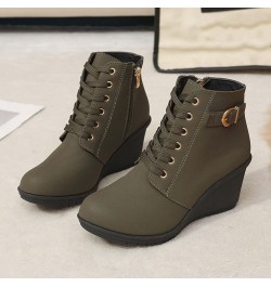 Womens Chelsea Ankle Boots Dressy Casual Chunky Block Low Heel Vintage Booties Fall Winter Side Zip Heeled Boots K-green $44....