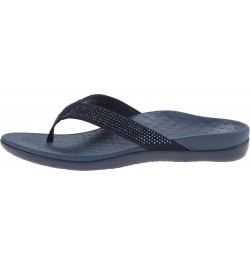 Women's Tide Rhinestones Toe-Post Sandal - Ladies Flip-Flop 9 Navy $34.44 Athletic Shoes