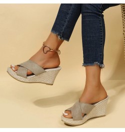 Flip Flop Slippers Women Arch Support Cloud Slides For Women Sandals For Women Black Sandals Women Sandals Women Beach Beige-...