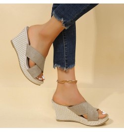 Flip Flop Slippers Women Arch Support Cloud Slides For Women Sandals For Women Black Sandals Women Sandals Women Beach Beige-...