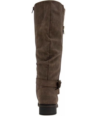 Women's Mayne-b Mid Calf Boot Brown Pu $20.38 Boots