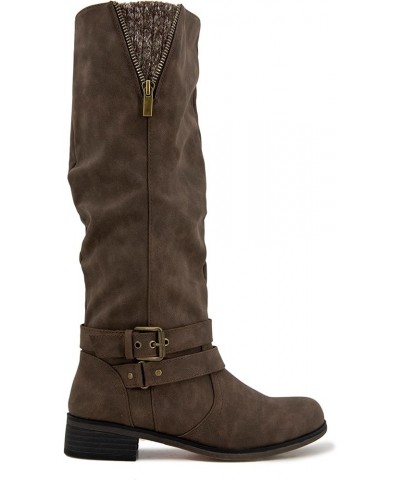 Women's Mayne-b Mid Calf Boot Brown Pu $20.38 Boots