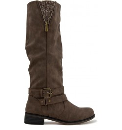 Women's Mayne-b Mid Calf Boot Brown Pu $20.38 Boots