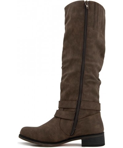 Women's Mayne-b Mid Calf Boot Brown Pu $20.38 Boots