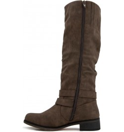 Women's Mayne-b Mid Calf Boot Brown Pu $20.38 Boots