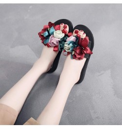 Womens Platform Sandals Slippers Soft Low Heel Strappy Sandals Dress Shoes Tie Up Stiletto High Heeled Dress Pumps Shoes Wine...