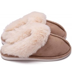 Autumn and Winter New Fur Mouth Home Slippers Men's and Women's Indoor and Outdoor Warm Slippers Cotton Slippers 8.5-9 men/11...