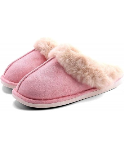 Autumn and Winter New Fur Mouth Home Slippers Men's and Women's Indoor and Outdoor Warm Slippers Cotton Slippers 8.5-9 men/11...