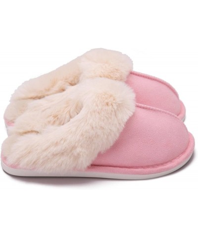 Autumn and Winter New Fur Mouth Home Slippers Men's and Women's Indoor and Outdoor Warm Slippers Cotton Slippers 8.5-9 men/11...