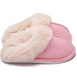 Autumn and Winter New Fur Mouth Home Slippers Men's and Women's Indoor and Outdoor Warm Slippers Cotton Slippers 8.5-9 men/11...