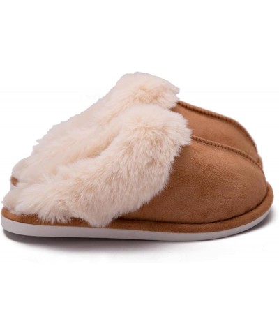 Autumn and Winter New Fur Mouth Home Slippers Men's and Women's Indoor and Outdoor Warm Slippers Cotton Slippers 8.5-9 men/11...