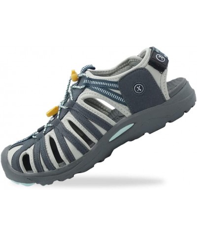 Oriocx Aldea - Water resistant hiking sandals, light and comfortable trekking sandals - Unisex Blue - Grey $41.76 Sandals