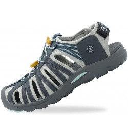 Oriocx Aldea - Water resistant hiking sandals, light and comfortable trekking sandals - Unisex Blue - Grey $41.76 Sandals