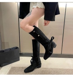 Faux Suede Knee High Boots for Women Wide Calf White Go Go Boots for Women Wide Calf Black Cowboy Boots for Women Flat White ...