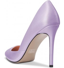 Women Stiletto High Heel Pointed Toe Pumps Slip-on Office Cute 3.9 Inches Heels Purple $39.59 Pumps