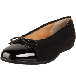 Women's Bari Ballet Flat Black Patent/Black Suede $35.01 Flats