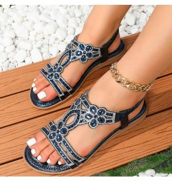 Womens Bow Tie Sandals Slingback Sandals Glamorous Sandals Elastic Ankle Strap Casual Bohemian Beach Wide Womens Sandals Dark...