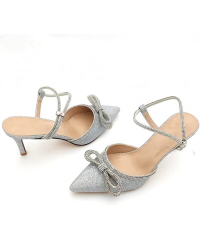 Women's Platform Sandals Espadrille Flatform Wedge Ankle Strap Open Toe Sandals 008 Silver $23.61 Pumps