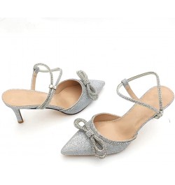 Women's Platform Sandals Espadrille Flatform Wedge Ankle Strap Open Toe Sandals 008 Silver $23.61 Pumps