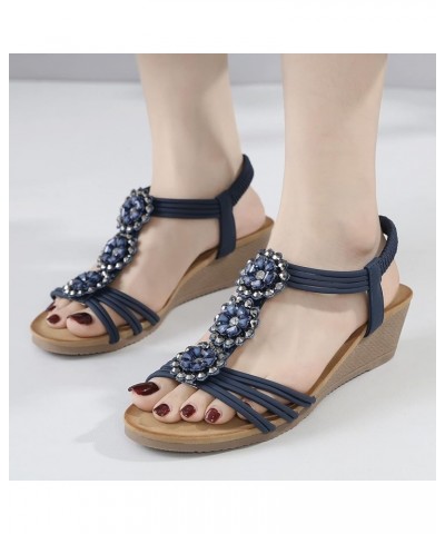 Summer Sandals for Women 2024 Trendy Casual Beach Sandals for Women Summer Sandles for Women's Summer Black Sandals Women Hee...