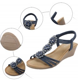 Summer Sandals for Women 2024 Trendy Casual Beach Sandals for Women Summer Sandles for Women's Summer Black Sandals Women Hee...