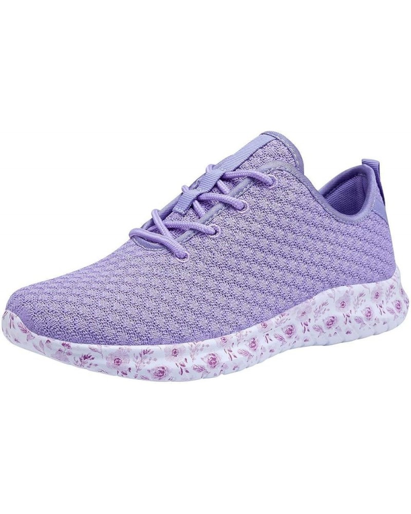 Women's Fashion Sneakers Breathable Sport Shoes Lavender $17.99 Fashion Sneakers