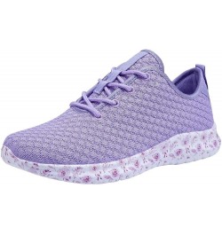 Women's Fashion Sneakers Breathable Sport Shoes Lavender $17.99 Fashion Sneakers