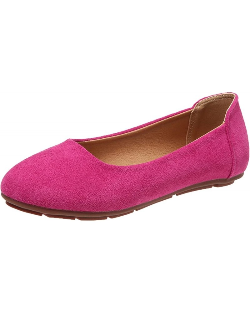 Women's Mesh Flats Shoes Pointed-Toe Dress Shoes for Women Black Flats Shoes Ballet Flats Size 9 Z 15-hot Pink $12.70 Athleti...