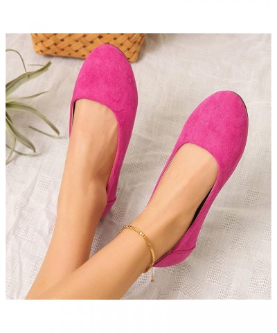 Women's Mesh Flats Shoes Pointed-Toe Dress Shoes for Women Black Flats Shoes Ballet Flats Size 9 Z 15-hot Pink $12.70 Athleti...