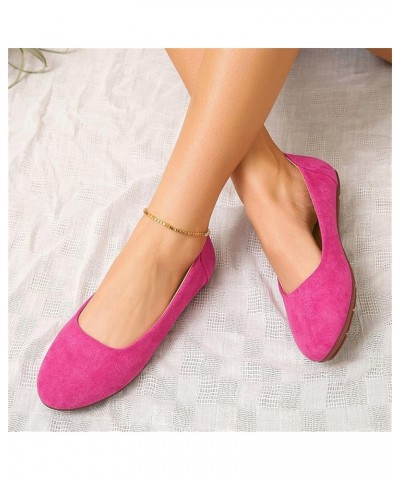 Women's Mesh Flats Shoes Pointed-Toe Dress Shoes for Women Black Flats Shoes Ballet Flats Size 9 Z 15-hot Pink $12.70 Athleti...