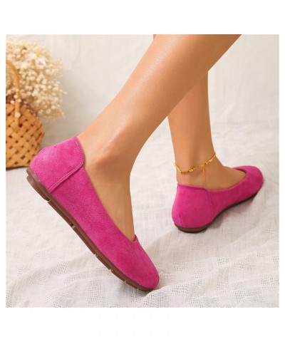 Women's Mesh Flats Shoes Pointed-Toe Dress Shoes for Women Black Flats Shoes Ballet Flats Size 9 Z 15-hot Pink $12.70 Athleti...