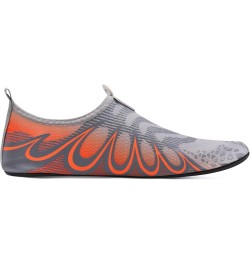 Women Water Shoes Mens Barefoot Skin Aqua Socks for Run Dive Surf Swim Beach Yoga Quick Drying G Grey Orange $9.68 Outdoor Shoes