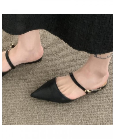 Mules Sandals for Womens Slip On Comfy Closed Pointed Toe Low Heel Loafer Slides Work Backless Mule Slippers Apricot $25.87 M...