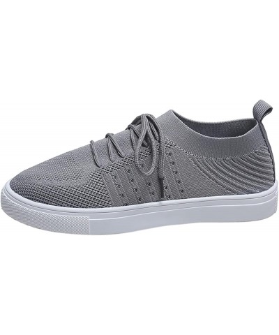 Sneaker for Women Mesh Running Shoes Athletic Walking Shoes Fly Woven Breathable Sneakers Dress Pumps Z-11 Grey $9.01 Fashion...