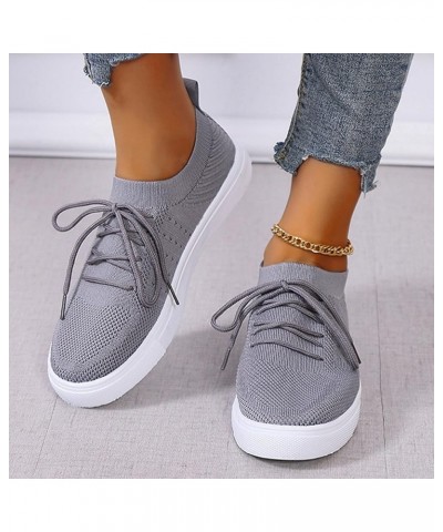 Sneaker for Women Mesh Running Shoes Athletic Walking Shoes Fly Woven Breathable Sneakers Dress Pumps Z-11 Grey $9.01 Fashion...