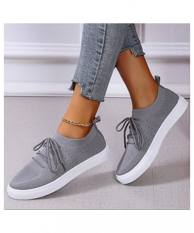 Sneaker for Women Mesh Running Shoes Athletic Walking Shoes Fly Woven Breathable Sneakers Dress Pumps Z-11 Grey $9.01 Fashion...