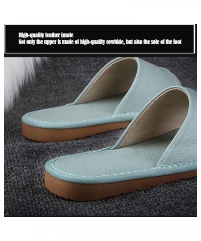 Leather Slippers Unisex, Comfy Premium Summer Sandals，Open Toes Indoor Slippers Leather Sandals Casual House Shoes Bedroom Sl...