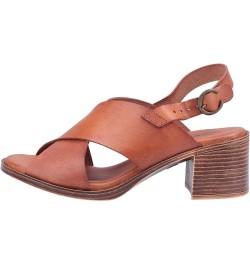 Hush Puppies Women's Gabrielle Heeled Sandal Tan $27.37 Sandals